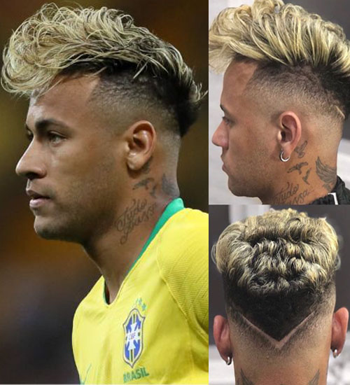 Neymar's Hairstyles and Haircuts that have Come and Gone