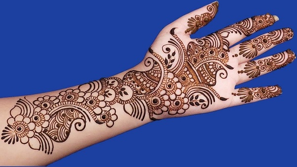 Peacock Arabic Henna Design