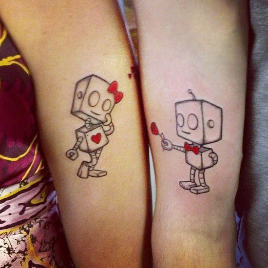 Beautiful Couple Tattoo Designs