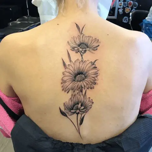 A tattoo daisy of Flower Tattoo