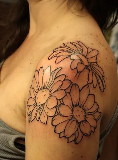 40 Beautiful Daisy Tattoos On Shoulder