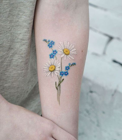 15+ Best Daisy Tattoo Designs With Meanings | Styles At Life