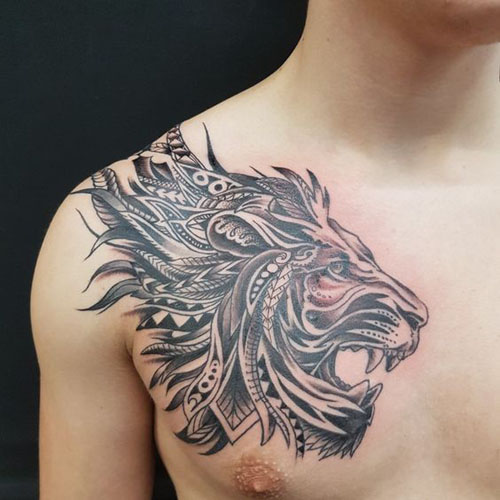 Lion chest piece for Gareth  The Ink Lane Tattoos  Facebook