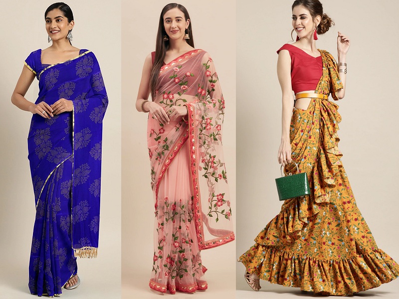 Floral Sarees These 15 Beautiful Designs Are Trending In 2021