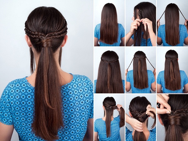 9 Simple and Beautiful Hairstyles for Farewell Party  Classic hairstyles  Long hair styles Easy hairstyles