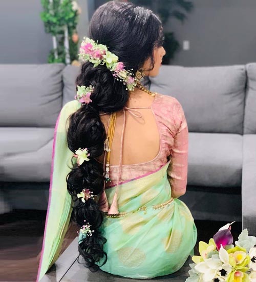 indian wedding simple hairstyles