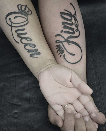 King And Queen Tattoos For The Best Couples 2