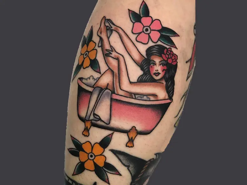 Pin up boy By Mo Malone Rising Tide Tattoo in Boulder CO  rtattoo