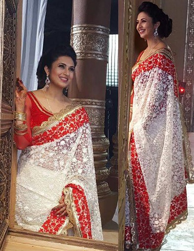 White with Red Border Saree