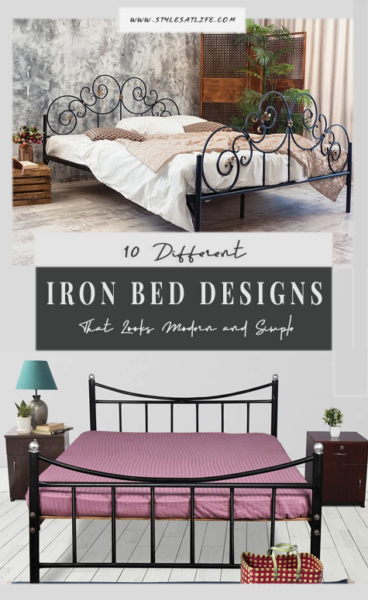 10 Simple Modern Iron Bed Designs With Photos In India Styles At Life