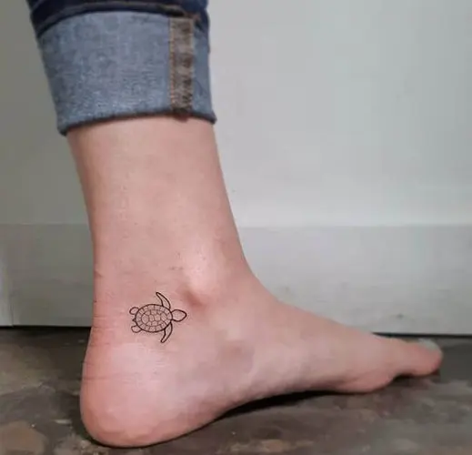Small Tattoo On Ankle