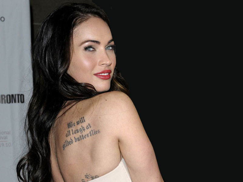 Megan Foxs Nietzsche Rib Cage Tattoo  Steal Her Style