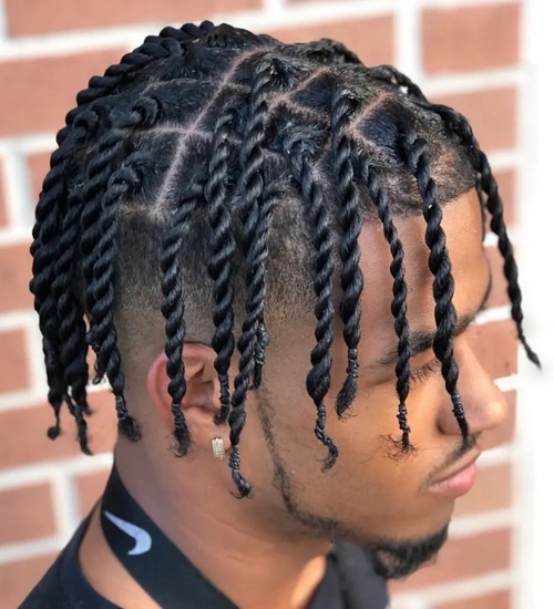 Twist hairstyle for men