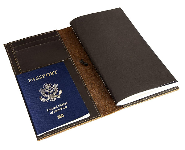 Passport Wallet With Notebook