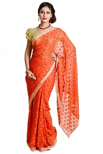 Buy online Beige Hand Embroidered Phulkari Saree from ethnic wear for Women  by Pind Patiala By Parea for ₹14999 at 0% off | 2023 Limeroad.com