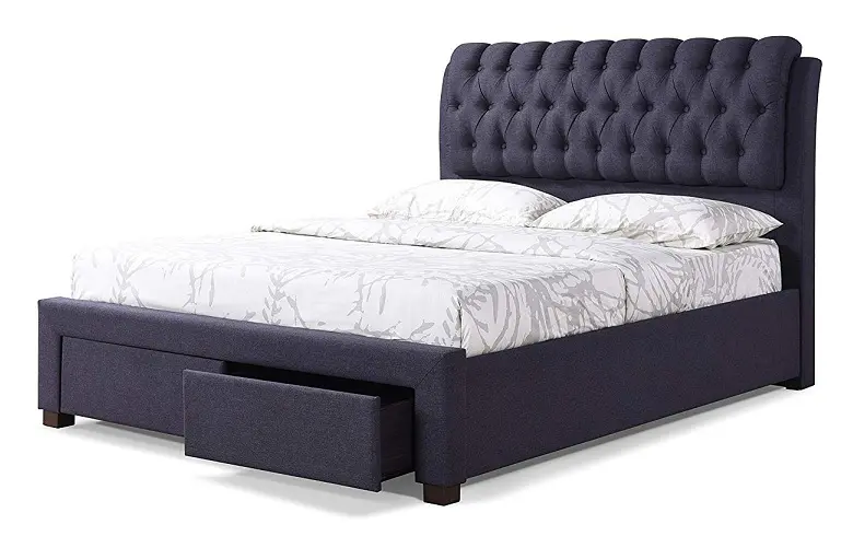 Latest Bed Designs With Drawers, Queen Size Bed Design Images