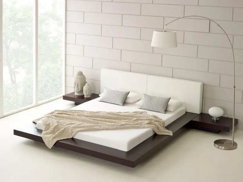 10 Simple Latest Low Bed Designs With, Low Floating Bed Frame