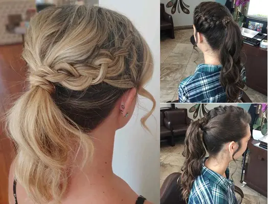 braid hair style girl for college