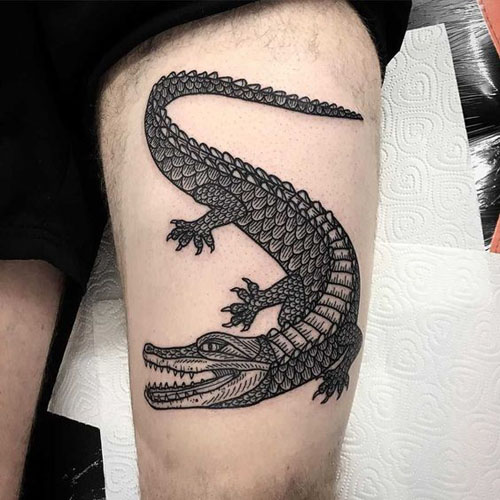 9 Amazing Alligator Tattoo Designs with Images | Styles At Life