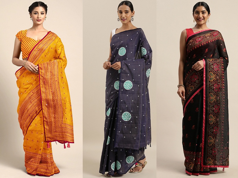 Jute Sarees Collection 15 Stunning Models Of For Trendy Look