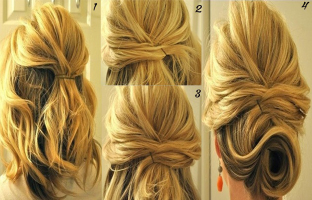 Messy Updo for Summer