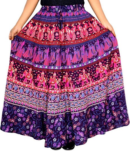 Purple Broomstick Skirt