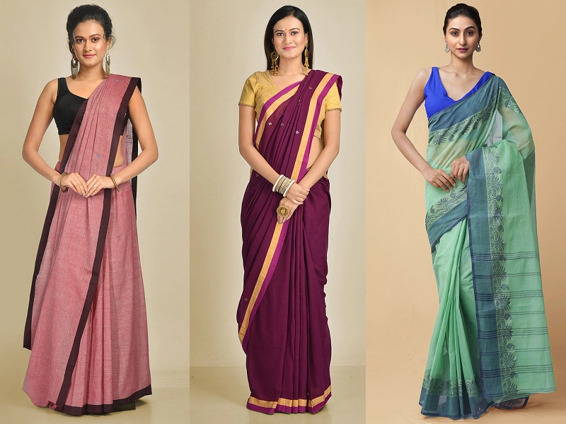 15 Trendy Designs Bengal Cotton Sarees For Elegant Look