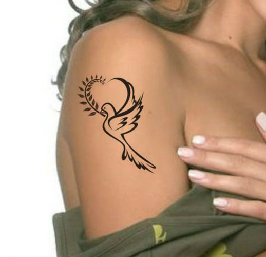 Beautiful Dove Tattoo Designs 6