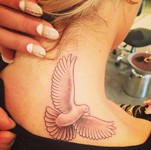 Beautiful Dove Tattoo Designs 7