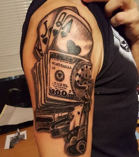 Beautiful Money Tattoo Designs 4