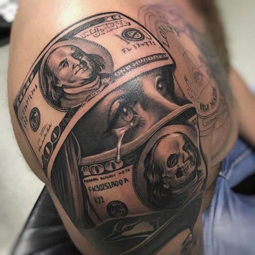 Beautiful Money Tattoo Designs 5