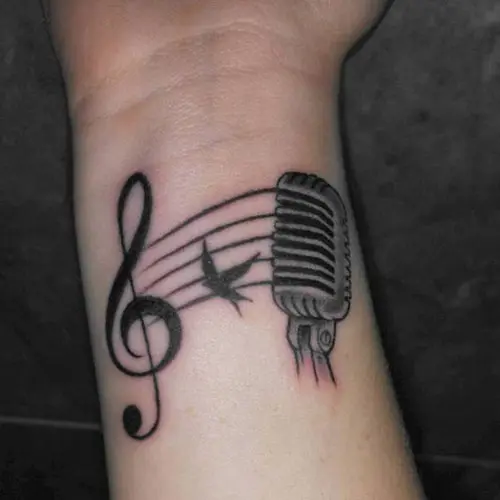 Share 61+ music microphone tattoos latest - in.cdgdbentre