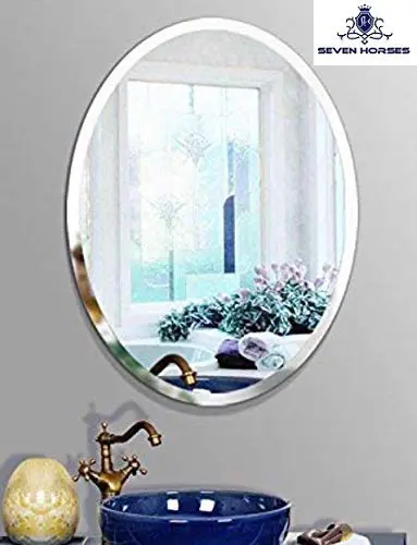 10 Best Oval Mirror Designs With, Beveled Oval Mirror Frameless