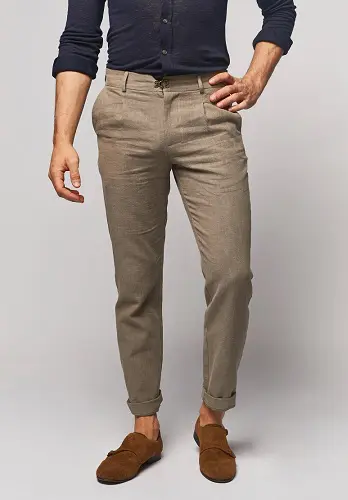 Light brown cotton trousers  Lardini