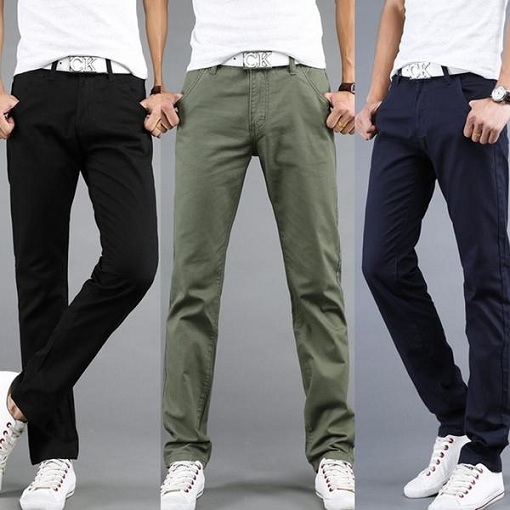 Classic Style Tencel Fabric Spring Summer Mens Thin Casual Pants Business  Fashion Khaki Straight Trousers Male Brand Light Grey  SHOPNET HK