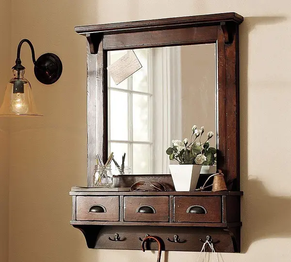 10 Latest Wooden Mirror Designs With, Wooden Wall Mirror Design