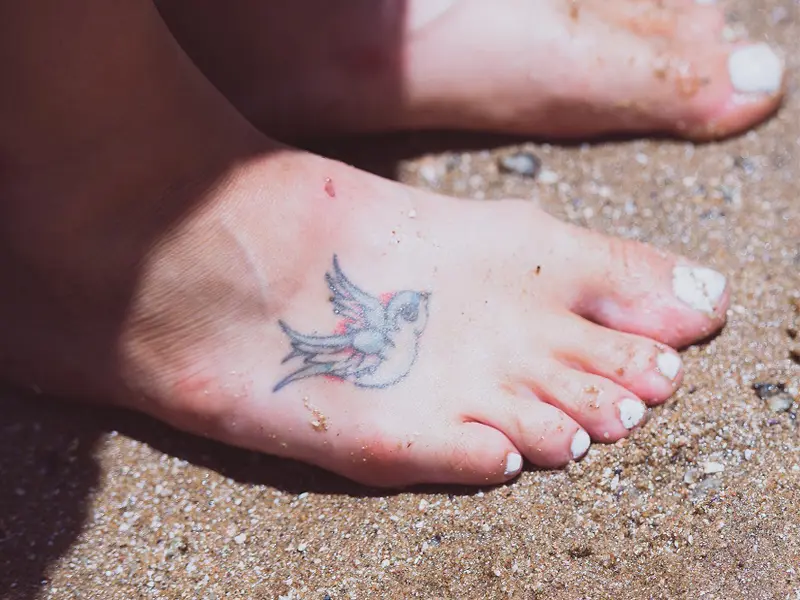 Stunning foot tattoos