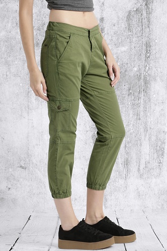 Green Casual Trousers