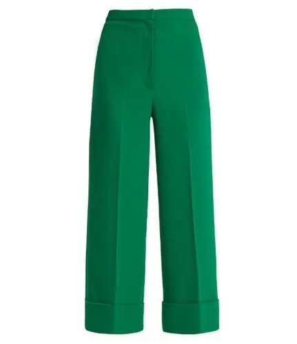 Amanda Holden looks typically stylish in bright green trousers as she  departs from Global studios  Daily Mail Online