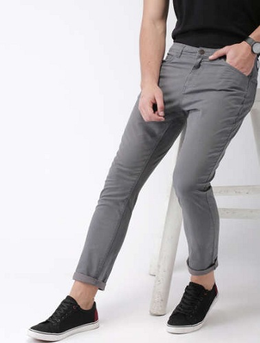 Grey Cotton Trousers