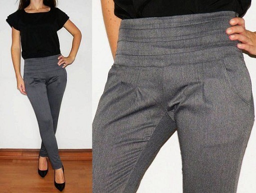 Grey Skinny Trousers