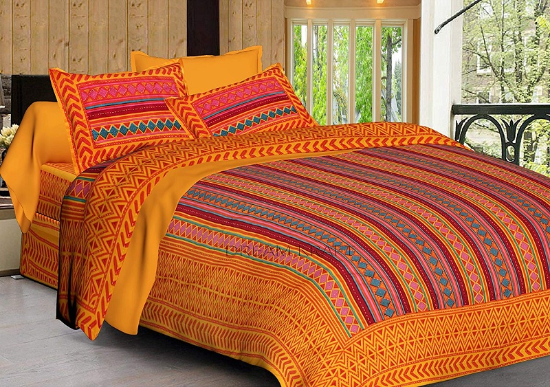 indian embroidery bed sheets