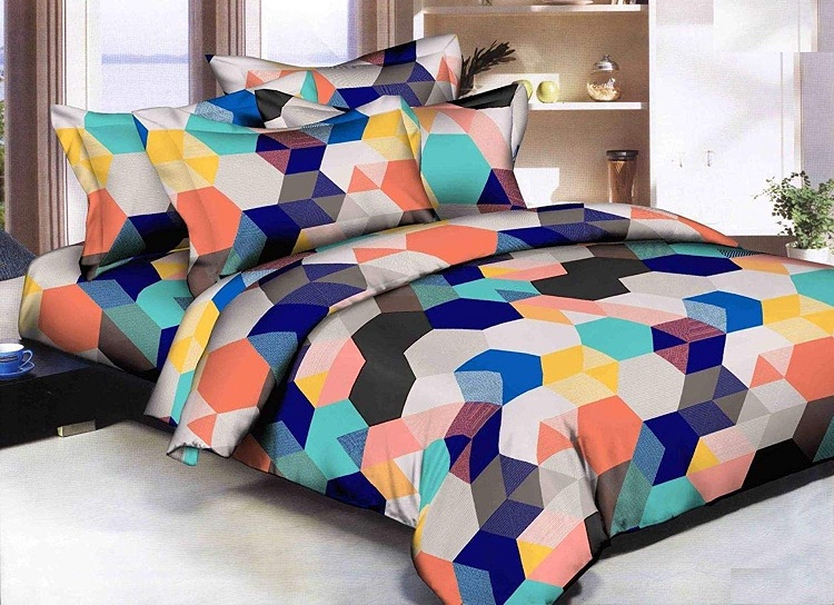 Hexagonal Bedsheet with Comforter