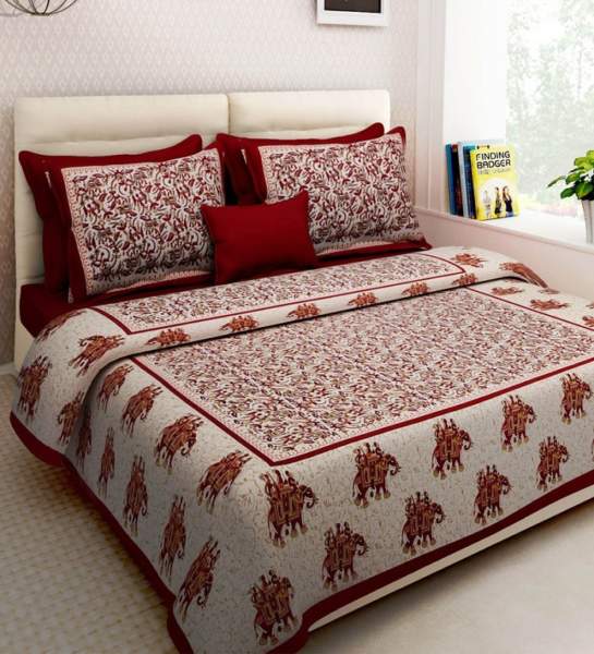 red bed sheets
