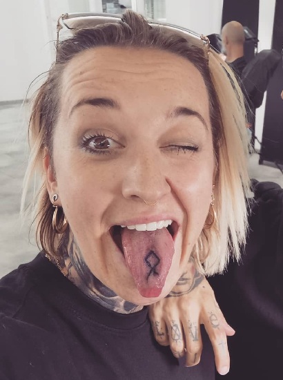 Simple Tongue Tattoo