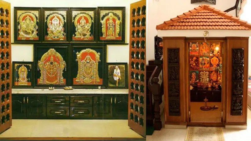 25 Latest Best Pooja Room Designs, Pooja Room Decoration Ideas