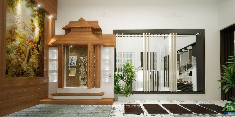 Modern Pooja Room Designs In Wood