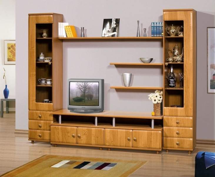 wooden showcase designs for living room