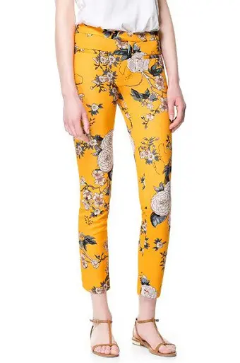 Buy Vero Moda Orange Floral Print High Rise Pants for Women Online  Tata  CLiQ