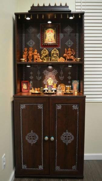10 Latest &amp; Best Pooja Shelf Designs With Pictures In 2019 ...